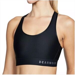 Under Armour - Women’s mid Keyhole Sports Bra Black Size Small